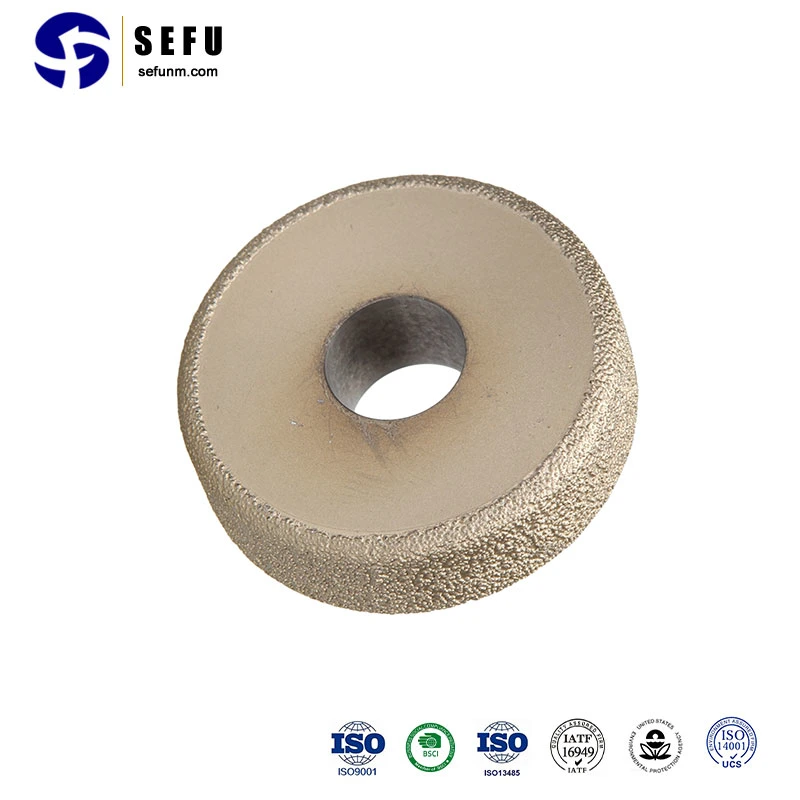 Sefu China de fabricación de la hoja de sierra soldado vacío Muelas de Diamante de la rueda de perfil de disco plano de la rueda de pulido herramientas abrasivas RUEDA DIAMANTE