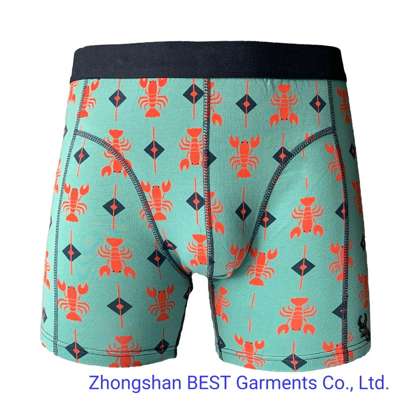 Design de algodão boxeador de moda homens Cuecas Boxer Curto