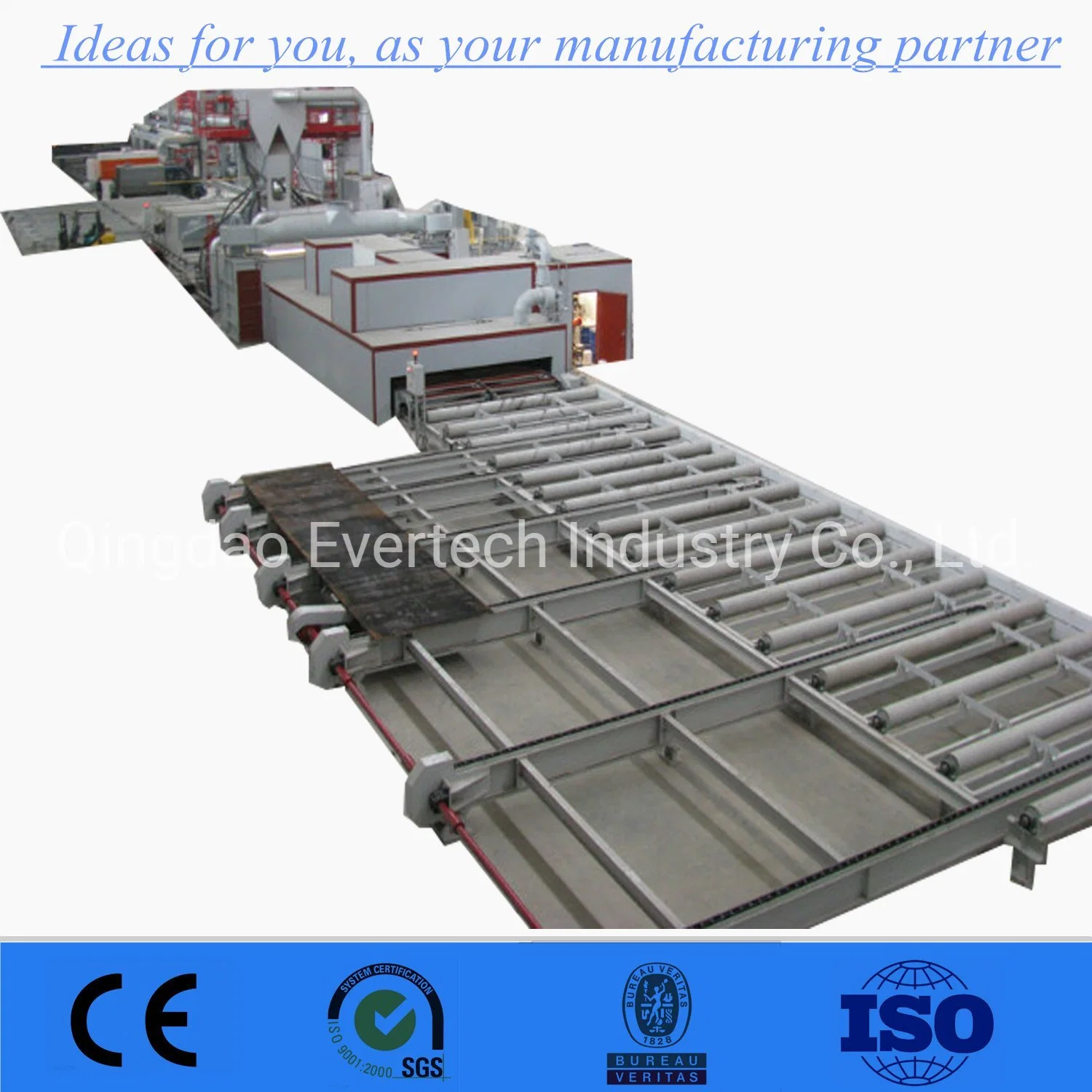 Steel Plate Steel Profiles Bars Preservation Line with Complete Spray Painting Drying System