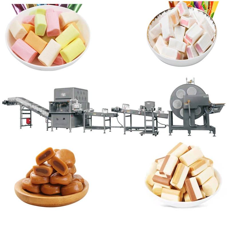 Toffees and Eclairs Forming with Servo Motor/ Cooling Drum Russia/Milky/Toffee Candy /Automatic Candy Making Machine