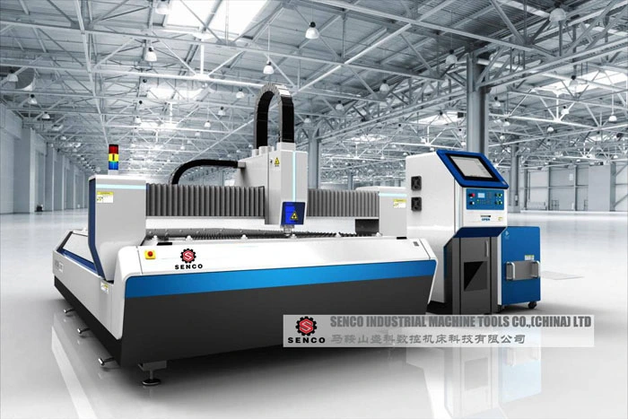 Changeur de palettes à haute efficacité CNC laser à fibre Machine de découpe laser en aluminium de la faucheuse