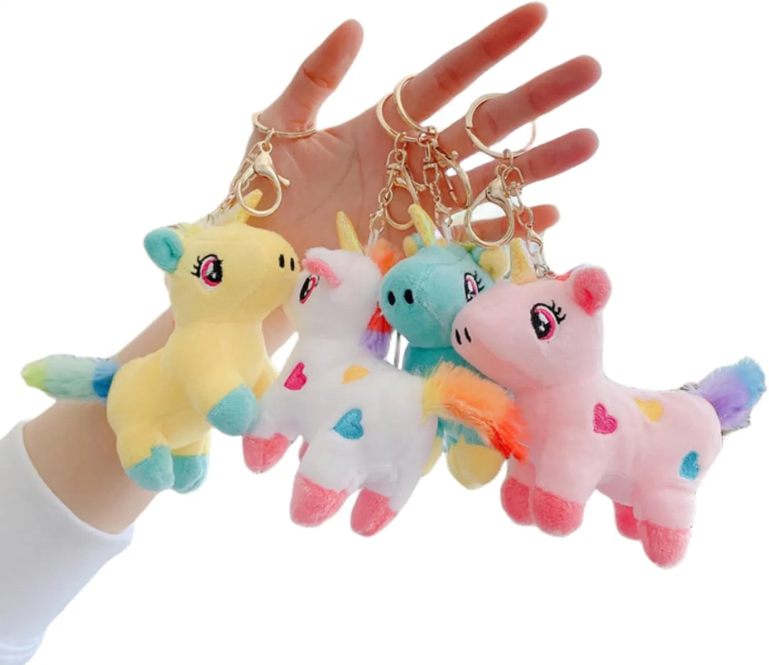 16cm Soft Stuffed Baby Toys Hot Sell Plush Unicorn Keychain