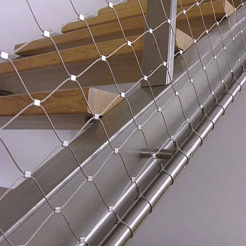 High Strength Flexible Stainless Steel Cable Mesh with Ferrule for Balcony Protection