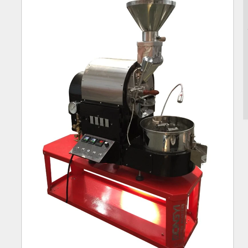 1kg One Batch Coffee Bean Roaster Commercial Electric Gas LNG LPG Heating Coffee Roaster Machine Desktop Coffee Bean Roaster 1kg/Time