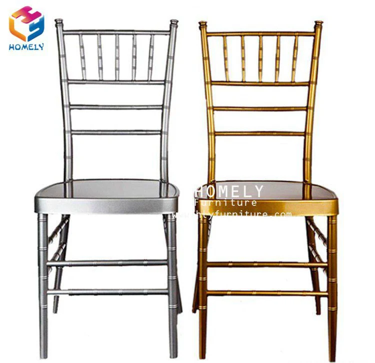 Restaurant Furniture Wedding Metal Iron Aluminum Chiavari Chair for Events