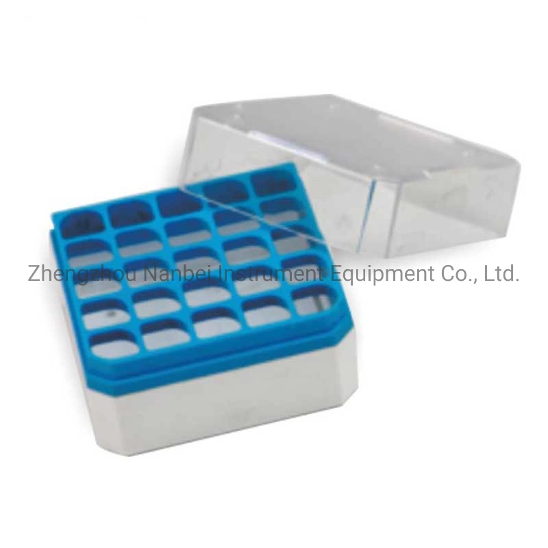Tanque de nitrógeno líquido 25 Cajas de policarbonato celular congelador