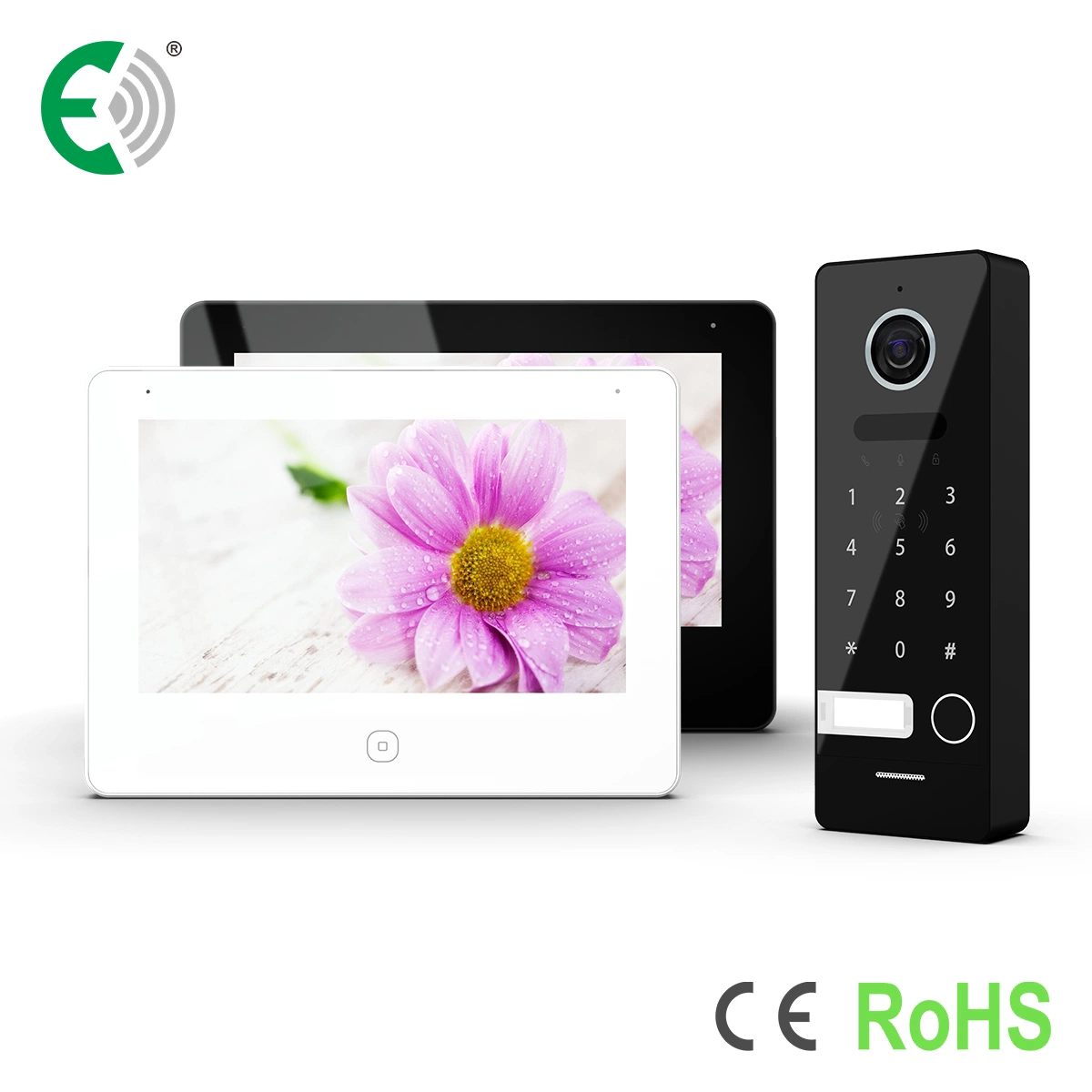 2 Wire IP&WiFi Video Doorphone with Touch Screen Home Use