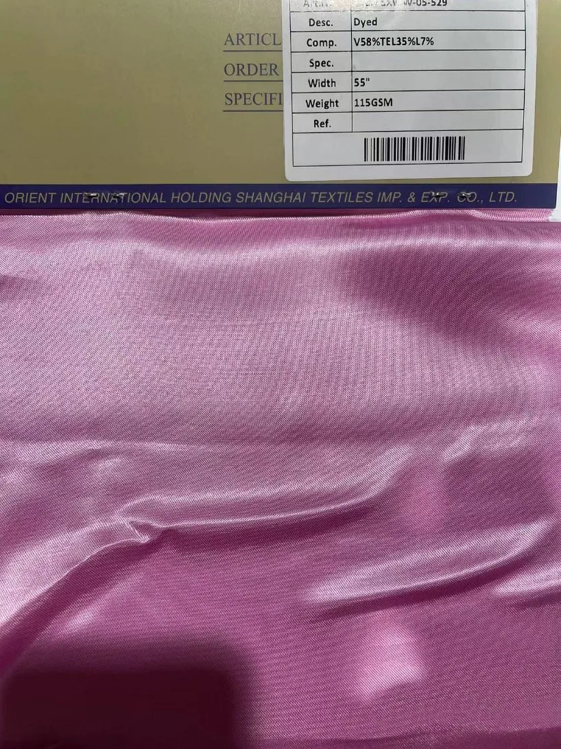 Weiche Multicolor Custom Einfarbig Gefärbt Passende Tencel Leinenstoff 58% Viskose 35%Lyocell7%Leinen 115GSM