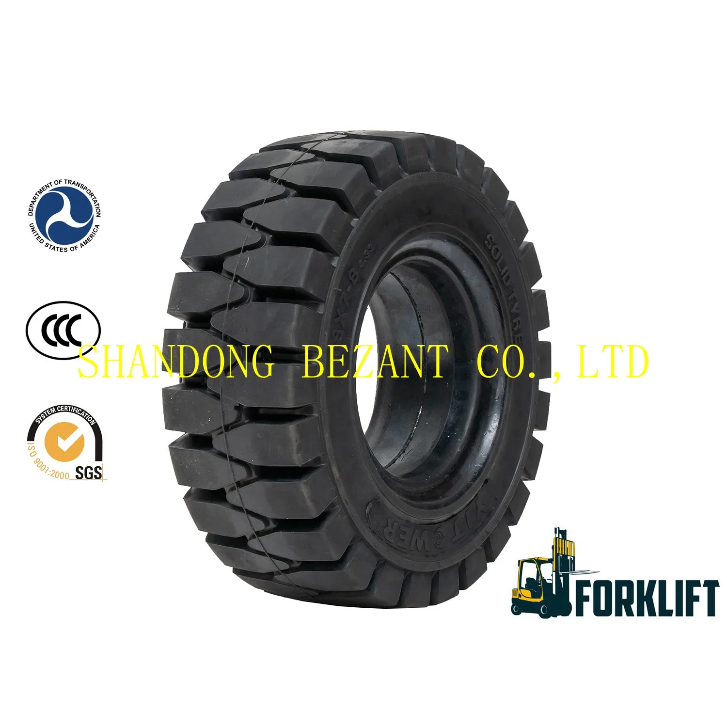 5.00-8 Chinese Nice Price High-End Quality Solid Tires for Forklift