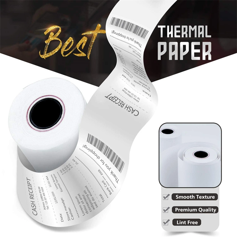 High quality/High cost performance 80&times; 80mm 48GSM 55GSM 60GSM Cash Register Thermal Receipt Thermal Paper Roll