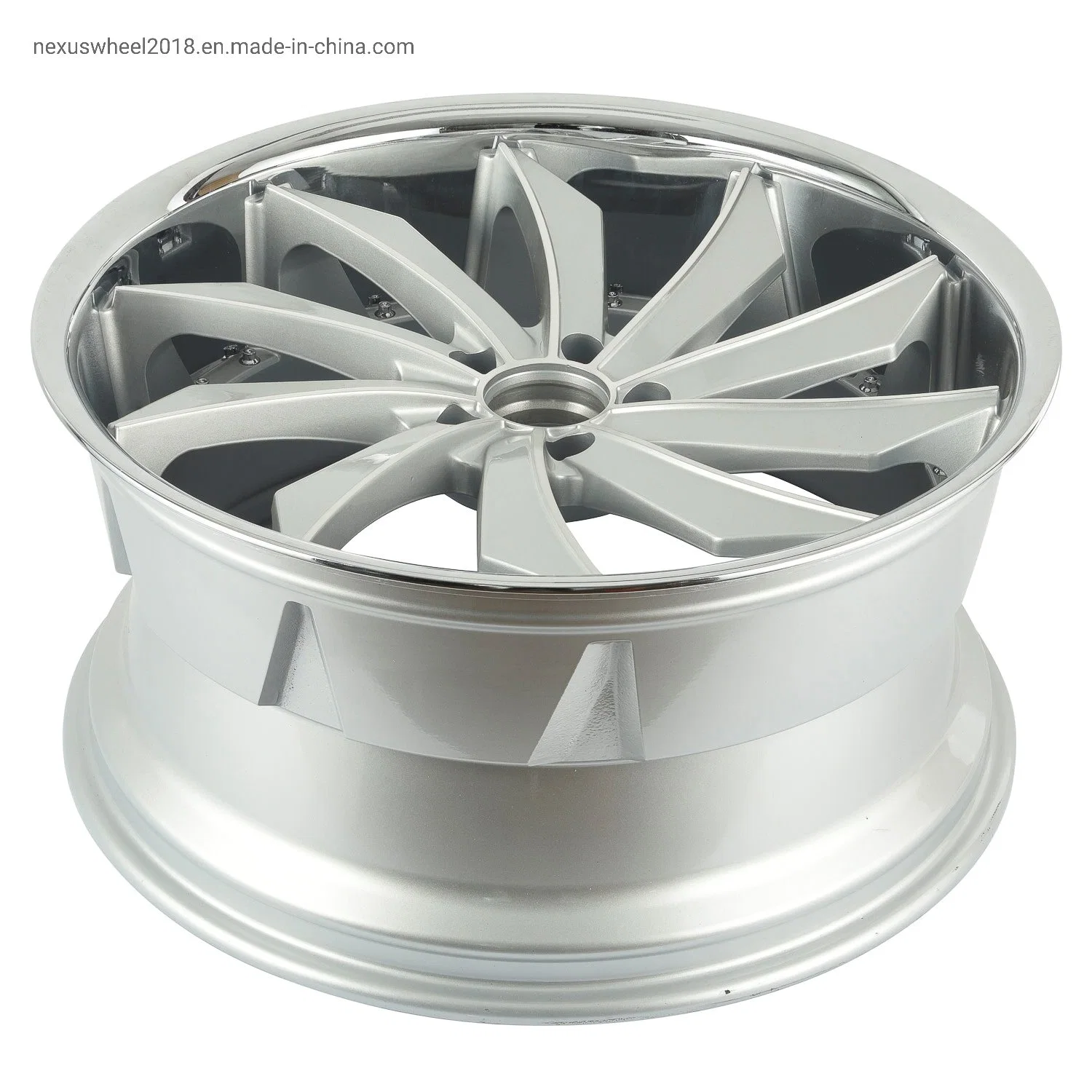 Car Accessories Body 22X9 /22X10.5 Machine Spoke Alloy Wheel Rim Stainless Lip Staggered Wheel