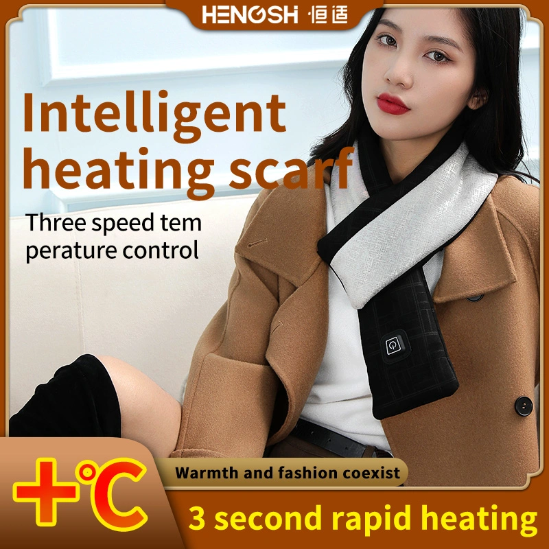 Latest Design Massage USB Heated Winter Scarf Massage Products Heating Scarves Smart Upgraded Smart Heating Scarf