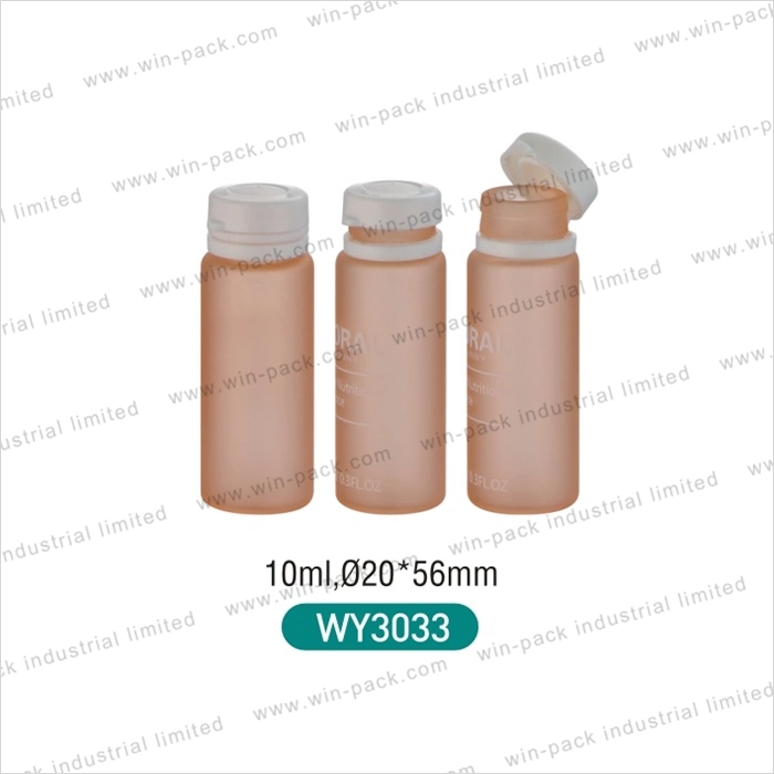 10ml Tube Glass Bottle Orange Essential Oil Bottle Packaging with Pull Cap