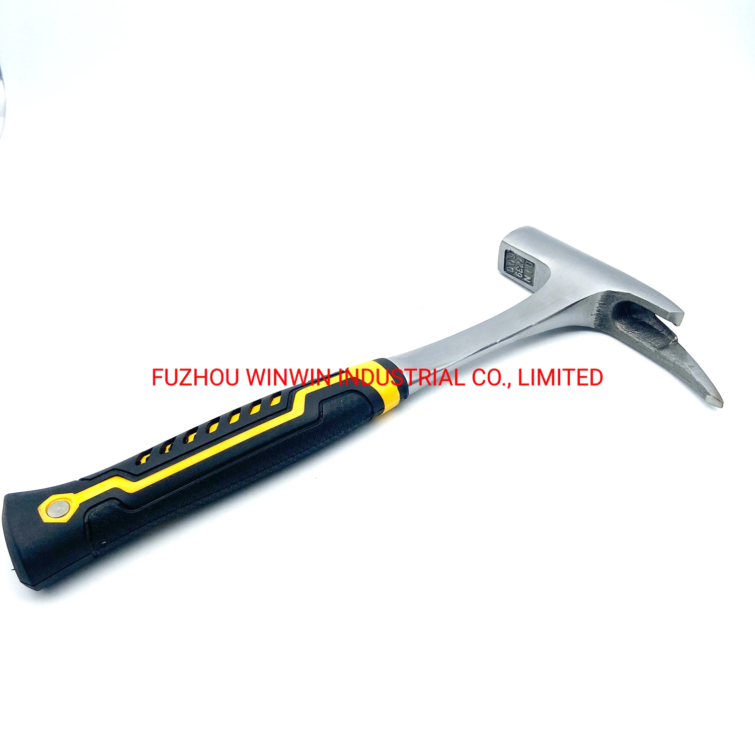 One Piece Roofing Hammer with Magnetic Nail Head and Non-Slip Top (WW-RH03)