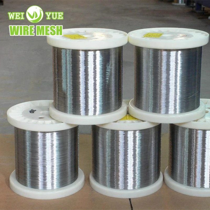 Ultra Thin 316L 0.04 mm Bright Annealed Stainless Steel Weaving Wires/Sewing Thread Used for Cut Resistant Gloves