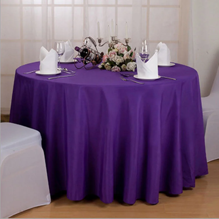 Custom Round Premium Wedding Banquet Decorativer Tablecloth