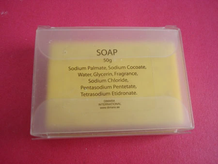 Bath Soap in Plastic Box for Daily and Toilet Using