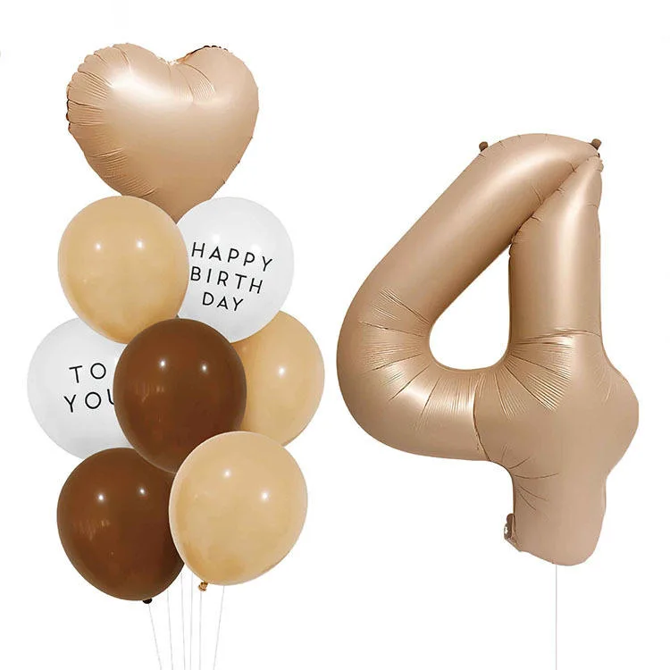 Balloons Children 40 Inch 0-9 Large Number Various Colors Foil Number Balloon Party Decoration Supplies