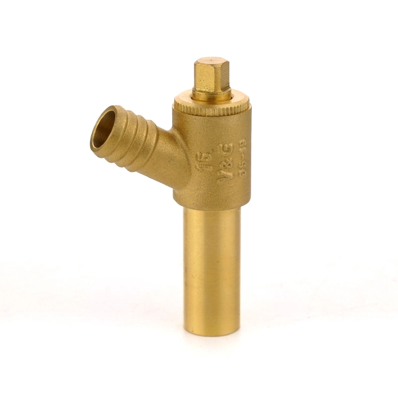 15mm Connection Brass Drain Shut Cock Valve for Water Systems