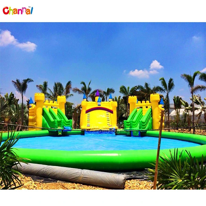Ground Huge Inflatable Water Amusement Park Inflatable Water Park