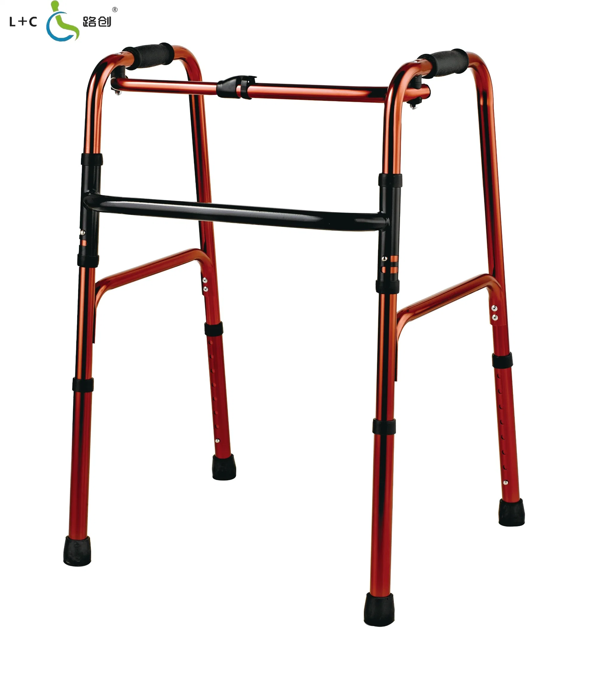 Foldable Walking Aid Aluminium Walking Frame for Disabled Elderly