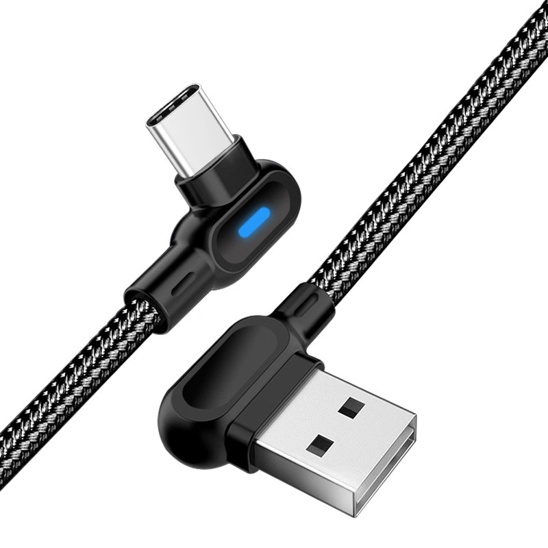 Double Elbow Mobile Game Data Cable Type-C Fast Charging Cable