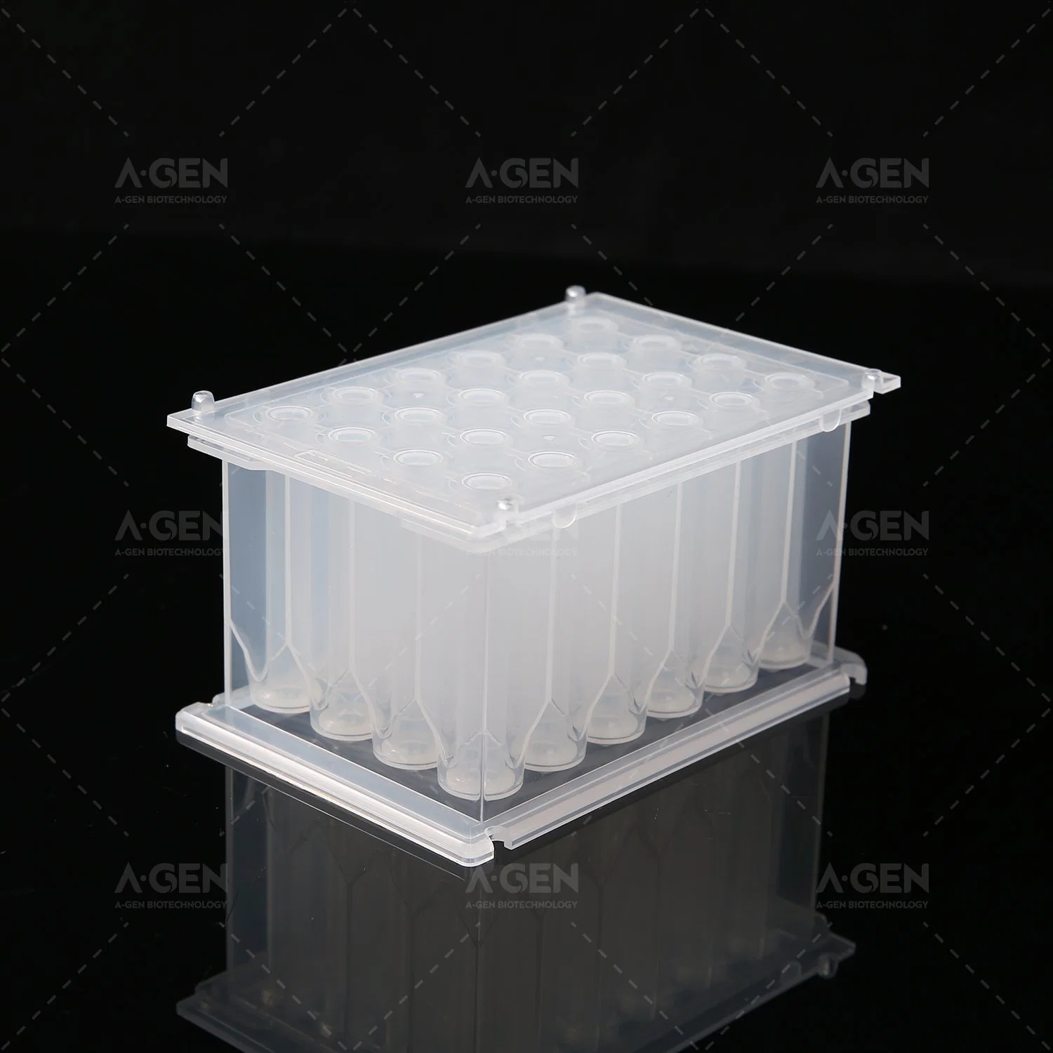 24 PP 15ml Square Deep Well Plate with Conical Bottom