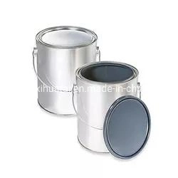 1 Gallon Empty Can Lined Grey Color with Metal