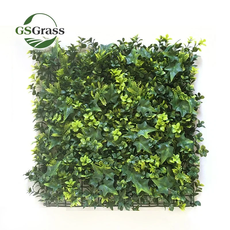 Indoor Backdrop Faux Green Grass Plant Foliage Panel for Restaurant Decoration