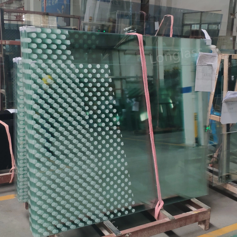 Tempered / Toughened Colored Glazing Glass Screen Printing Glass for Window