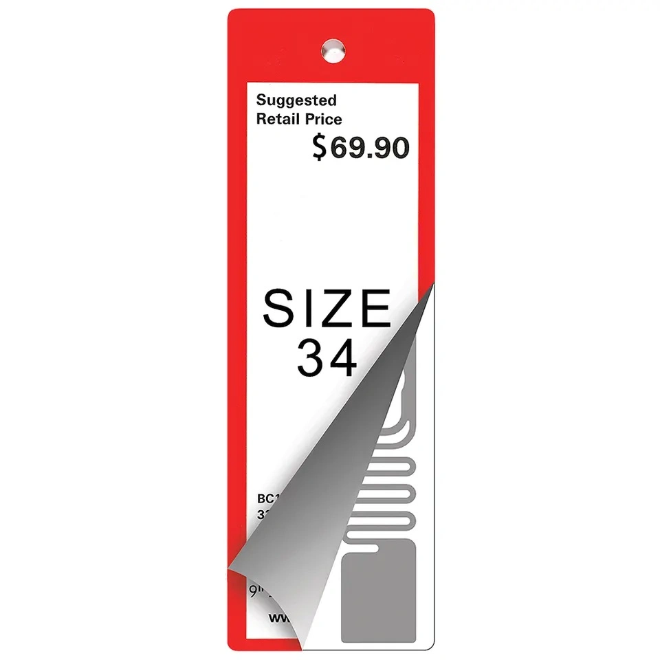 Custom RFID Hang Tag Label 860-960MHz Clothing RFID Hangtag UHF Paper Garment Hangtag
