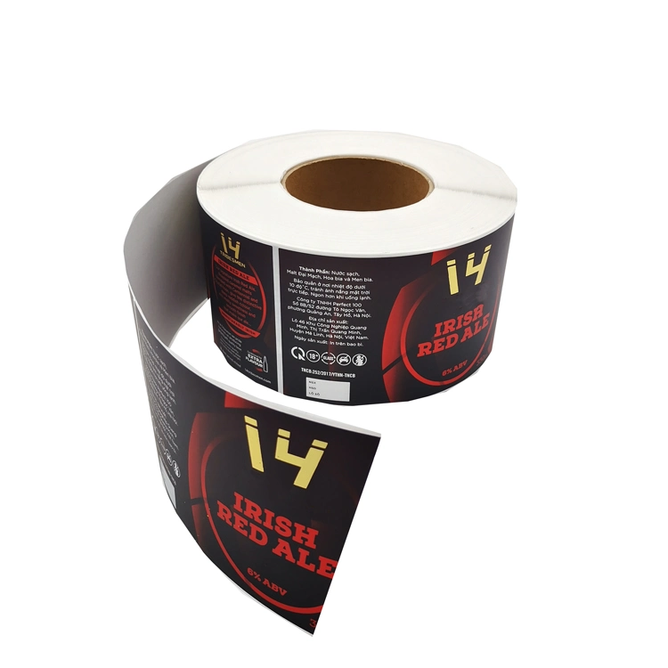 Customized Printed Recycled Hot Stamping Sticker in Roll