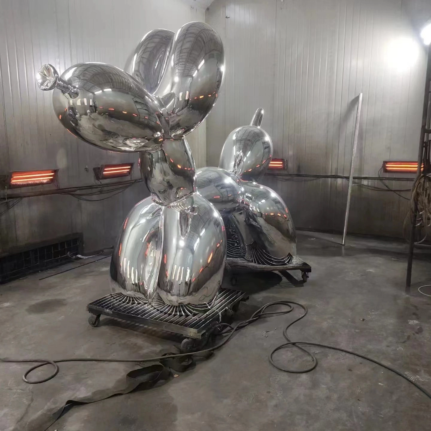 Custom Large Size Plating Balloon Statue Stainless Steel Balloon Sculpture for Decoration