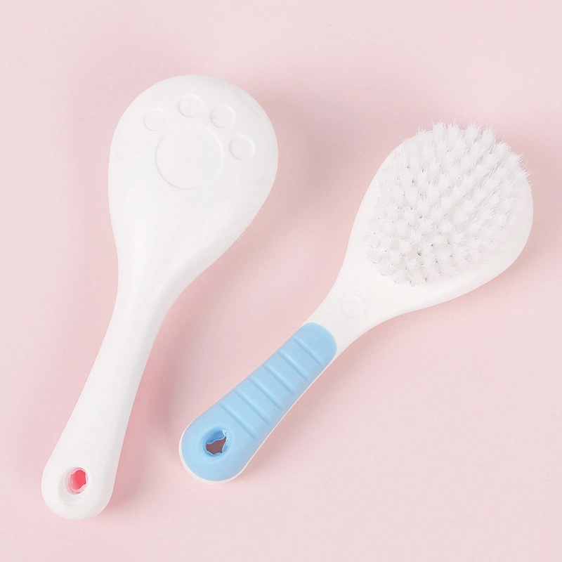 Pet Bath Special Brush Hair Combing Pet Nylon Brush Dog Gromming Claw Print Modeling Skid Pet Comb