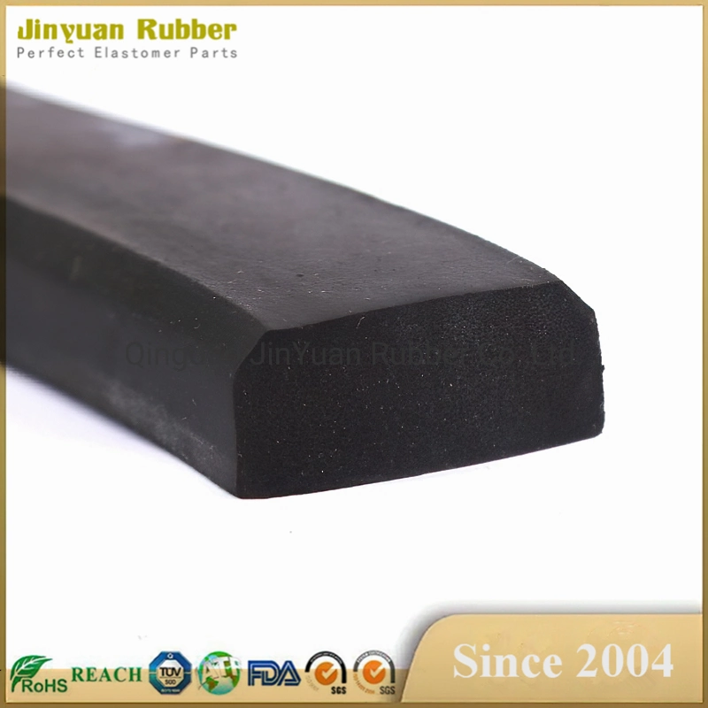 Square Silicone Sponge Foam Extrude Rubber Foam Seal Strip Weather Profile Extruded Rubber Profile