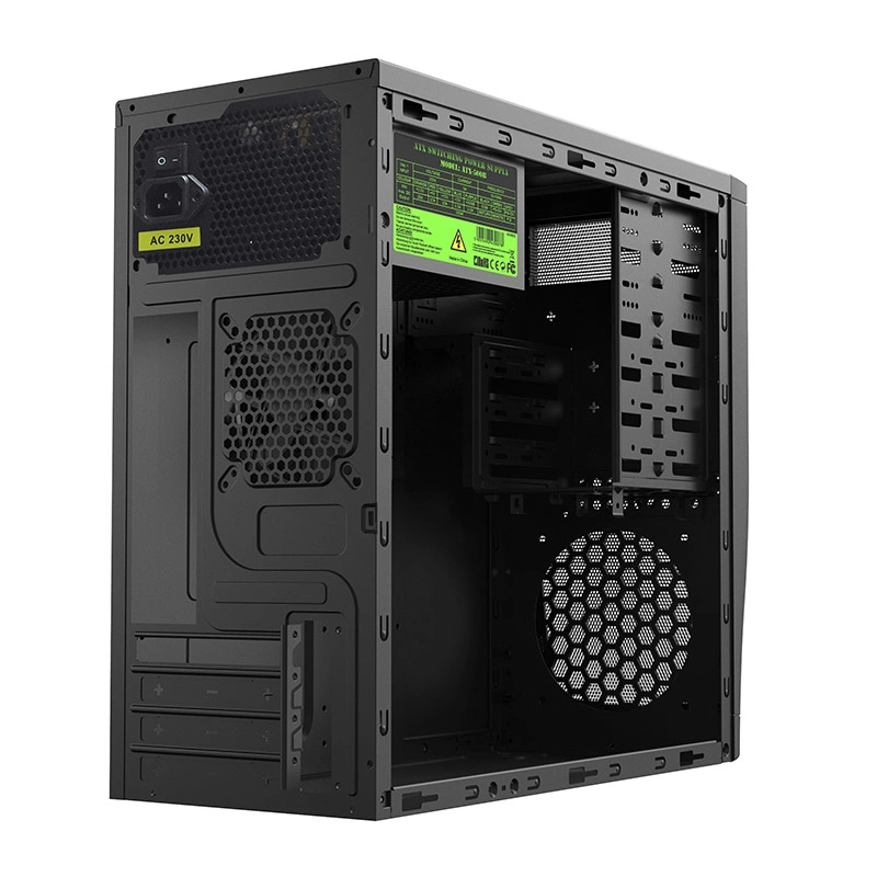 Computer Case Matx, Desktop Tower, with Mesh Front Panel