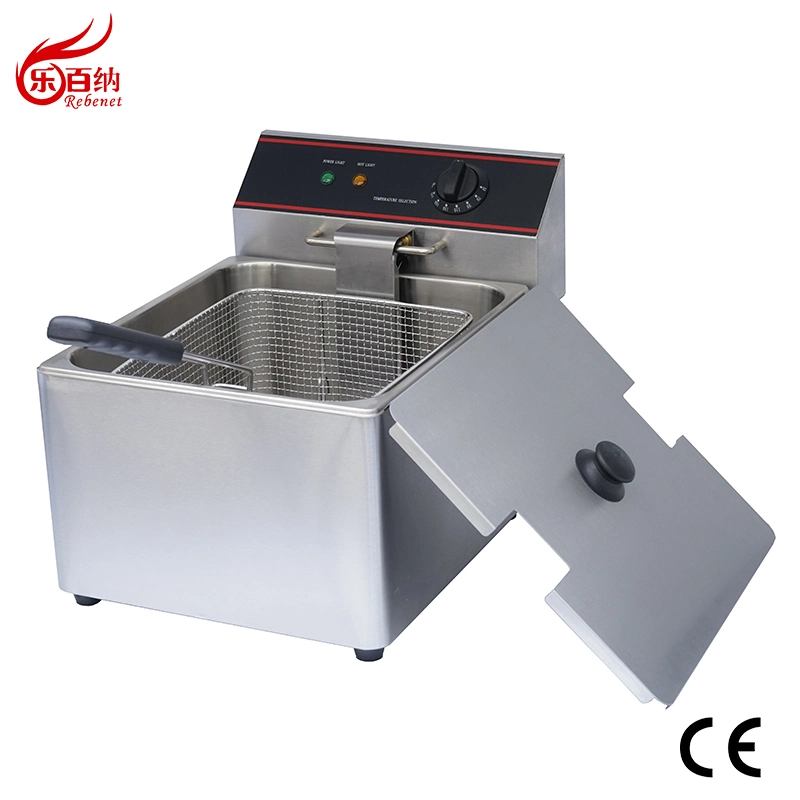 Fast Food Equipment Single Tank 8L Gas Deep Fryer with Faucet (6G-TRC-1)