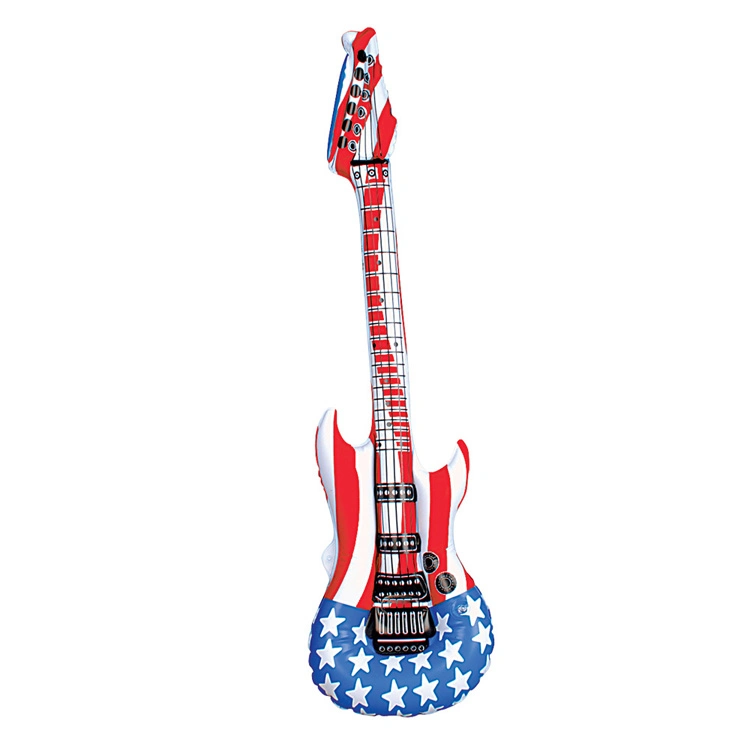 Inflatable Us Flag Guitar