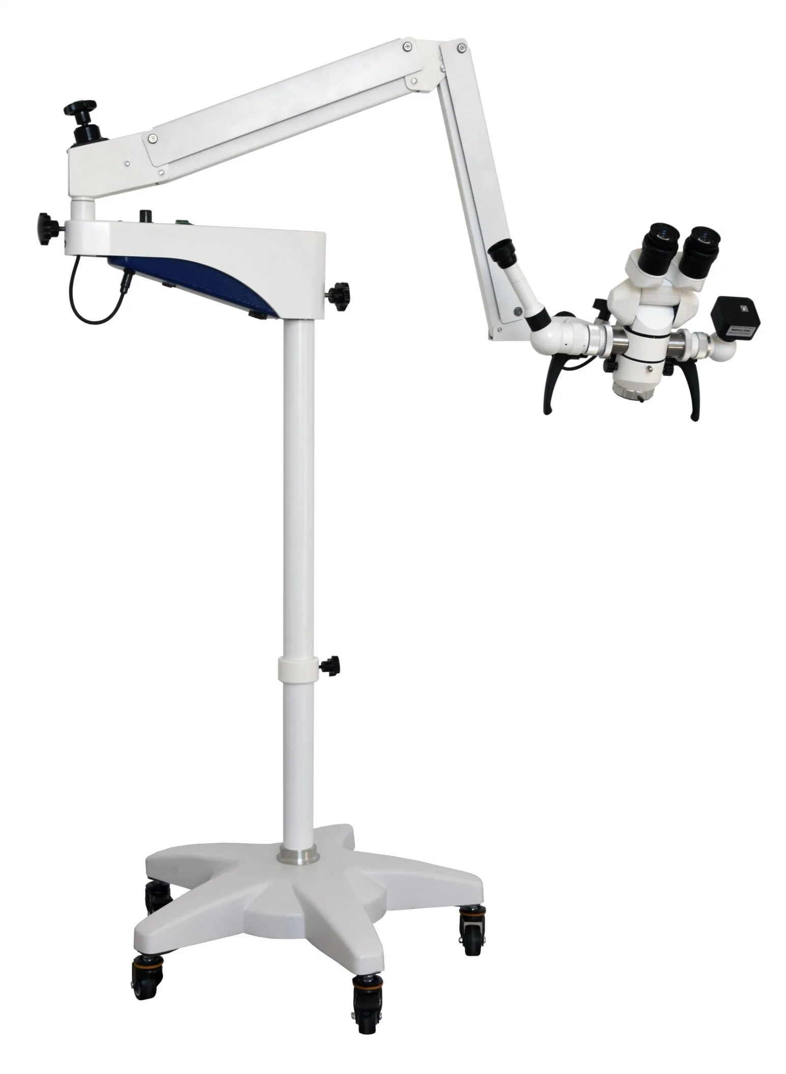 Source lumineuse à LED 180degré de neurochirurgie de l'opération microscope binoculaire Ministère inclinable