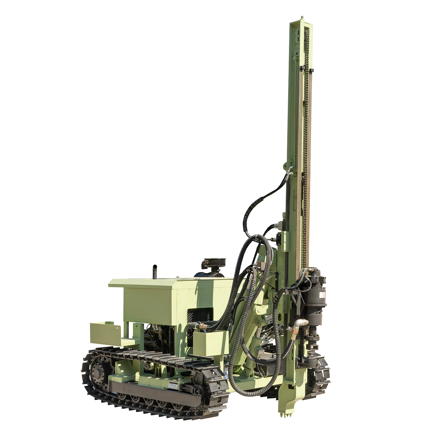 Hydraulic Diesel Track Mine Drilling Rig Machine with Air Compressor for Rock Blasting Borehole Drill