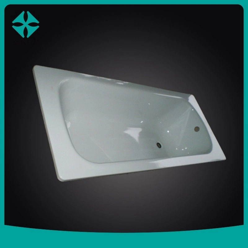 Common Size Left Drain Enameled Steel Bath for Hotel Project at Low Price