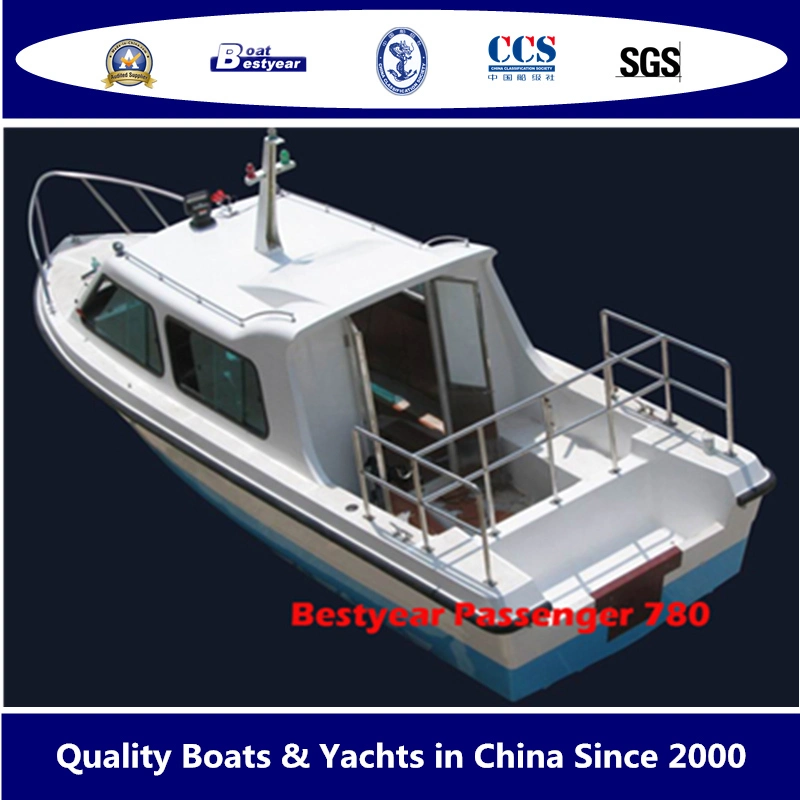 Bestyear 7.8m Sightseeing Water Taxi Boat for 14-18 Passengers