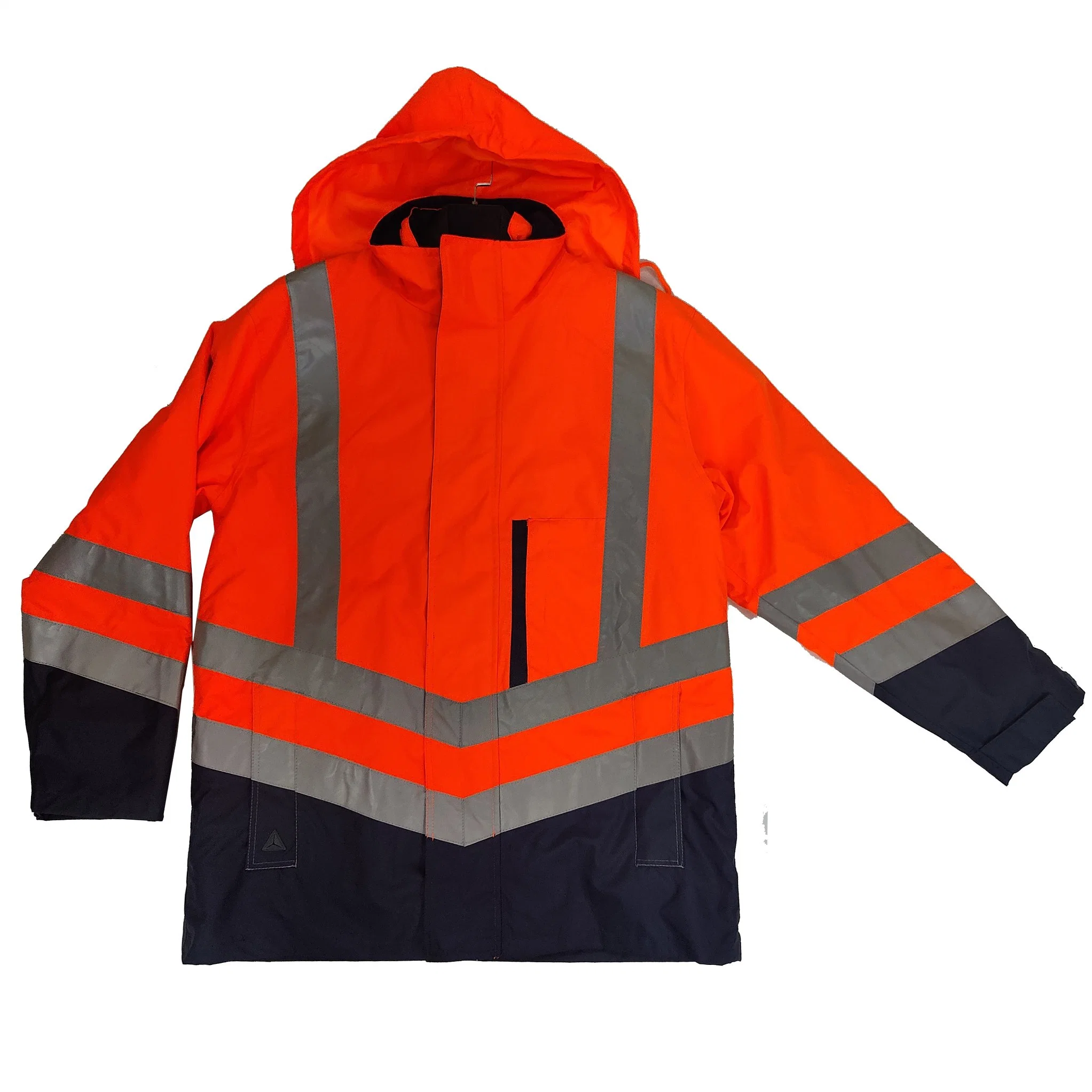 Imperméable manches longues haute visibilité sécurité travail sécurité vêtements de travail réfléchissants Veste