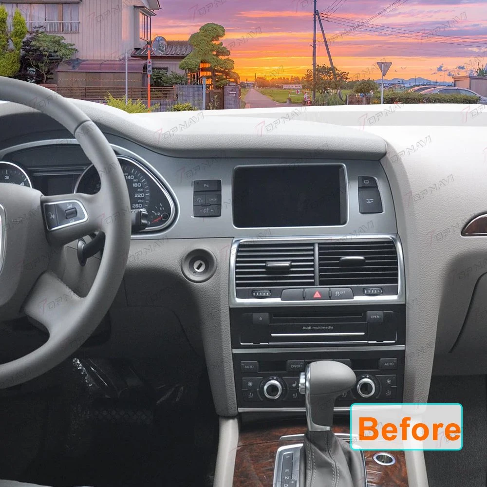 Système de navigation stéréo pour autoradio 10.25" Audio vidéo pour Audi Q7 2005-2015