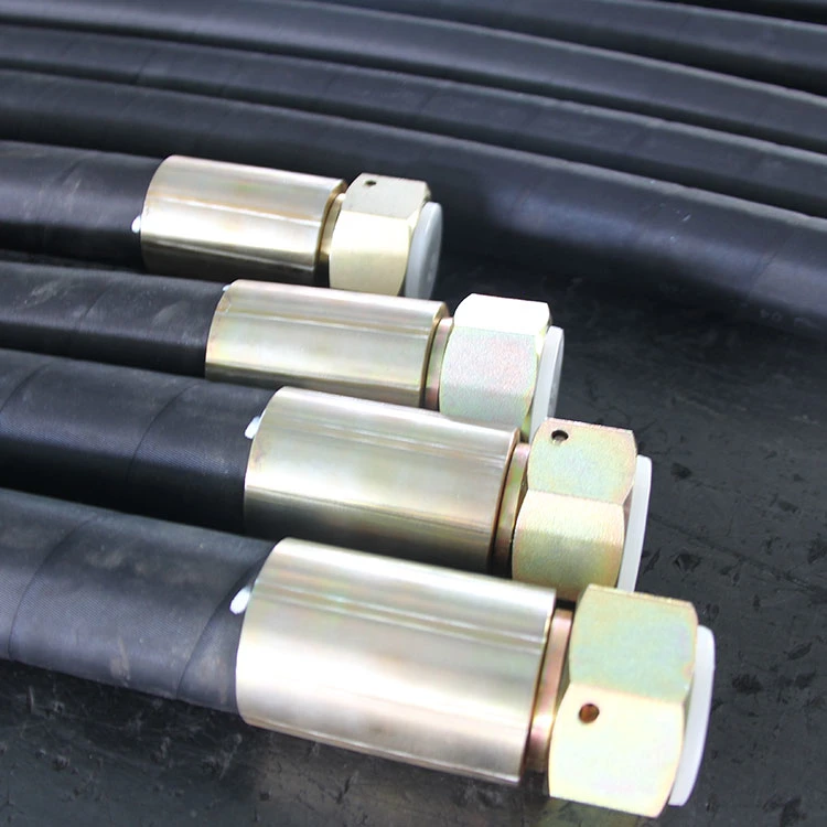 Drilling Rubber Hose, 35MPa, Dia. - 3", Length- 5m, Connection-3", Both End Female Hammer Connection