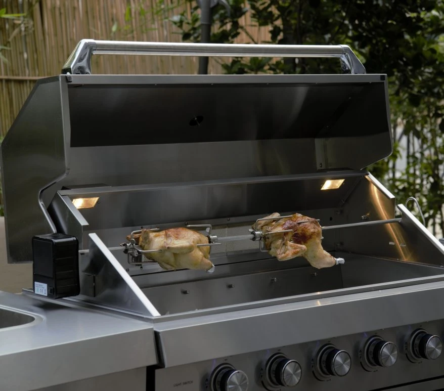 4 Burners Outdoor Kitchen with Sink Gas Outdoor Kitchen Grill