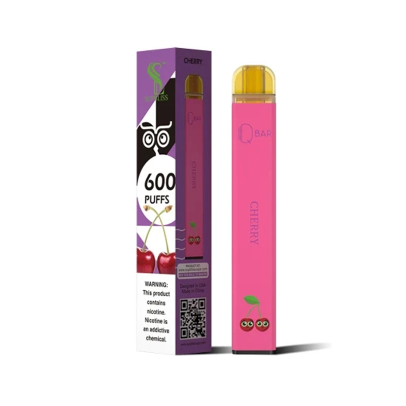 Qbar Supbliss E desechable cigarrillos 2ml CARTUCHO precargada 500mAh 600 inhalaciones de 2% 12 colores Puff Bar