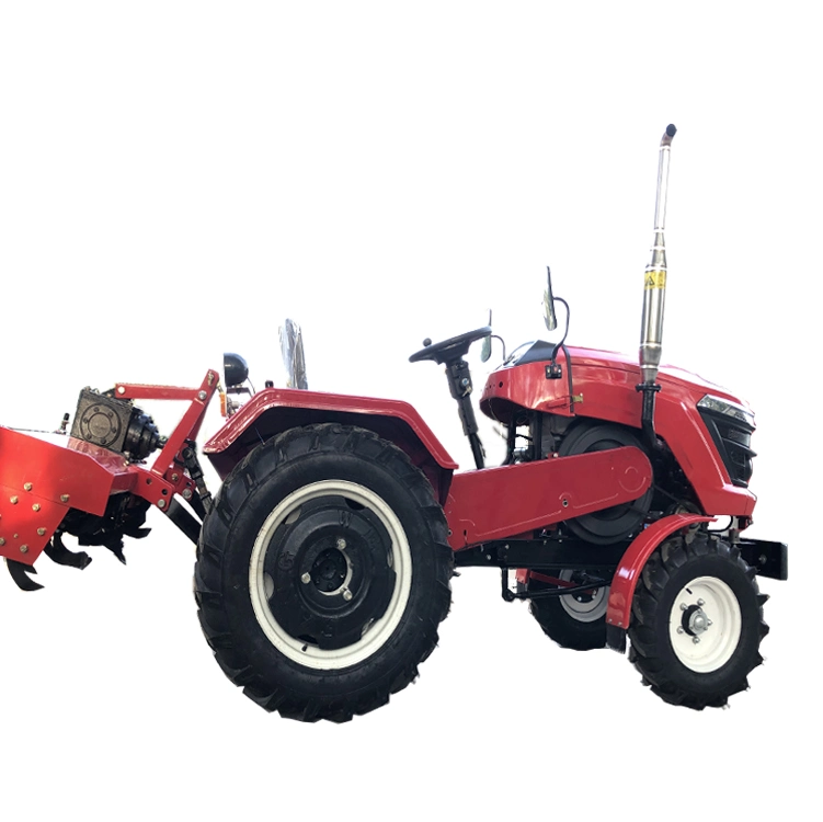 Compact Agricultural Farm Tractors /Agricultural Machinery 4X4 30HP/40HP 50HP Mini Garden Small Grass Cutter with Tiller