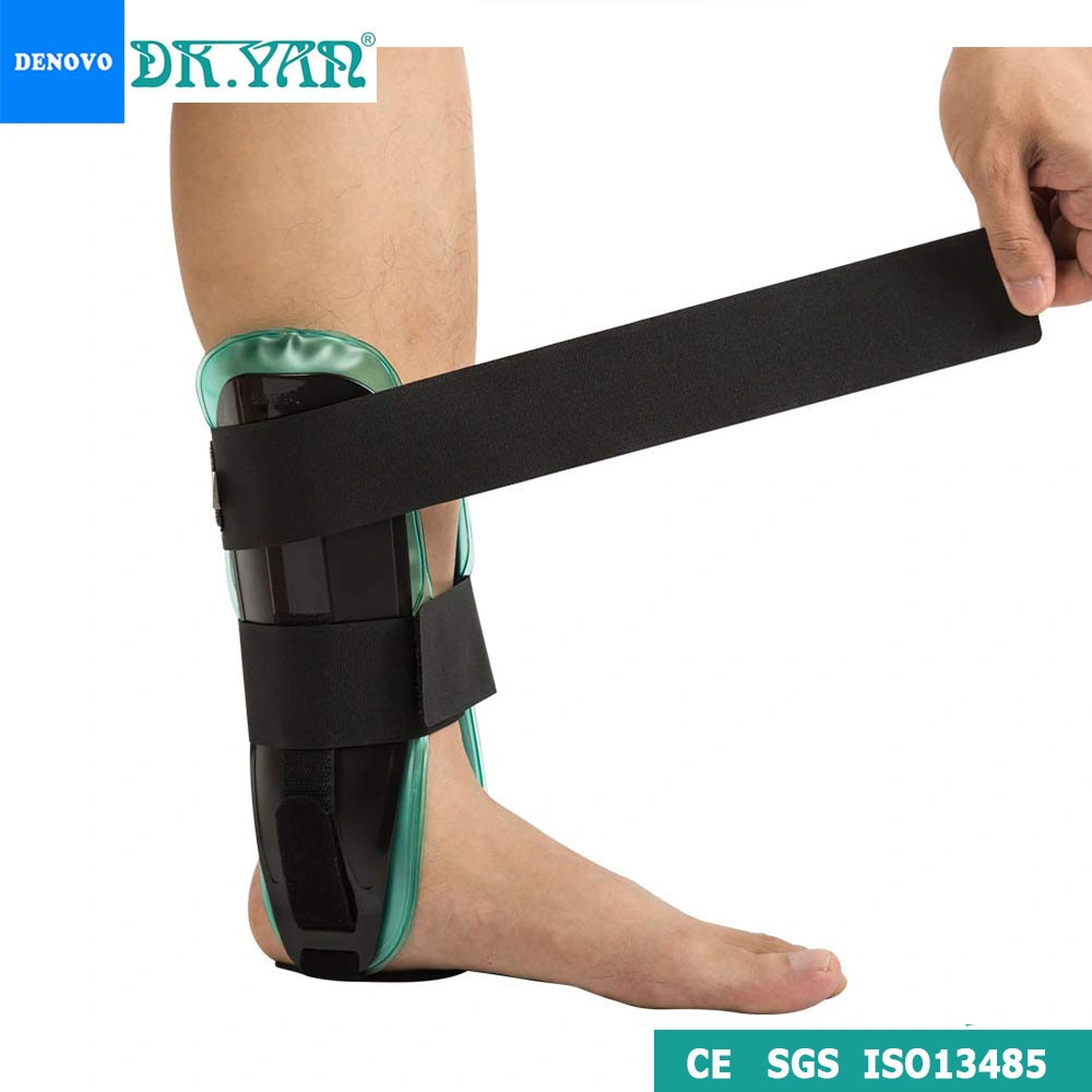 Adjustable Rigid Stirrup Ankle Splint with Air and Gel for Sprains