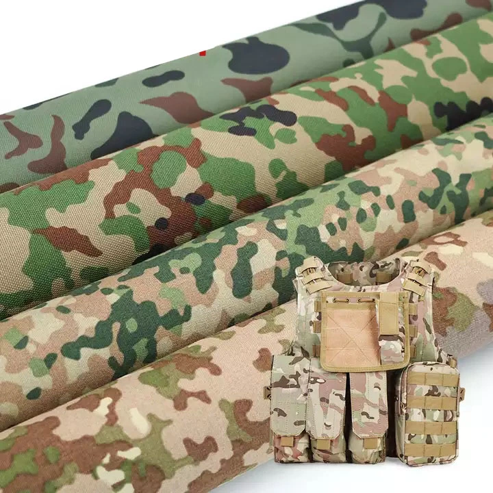 Heißer Verkauf Desert Ripstop 50% Nylon Camouflage 50% Baumwolle Stoff Bedruckter Flecktarn